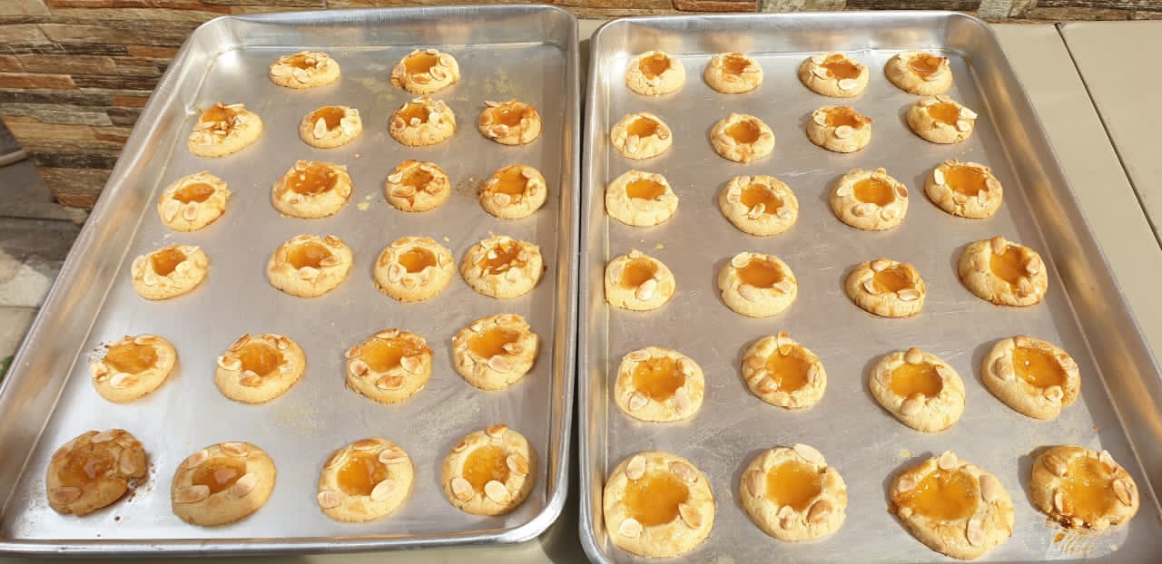 Filled Cookies (Lemon Curd & Jam)